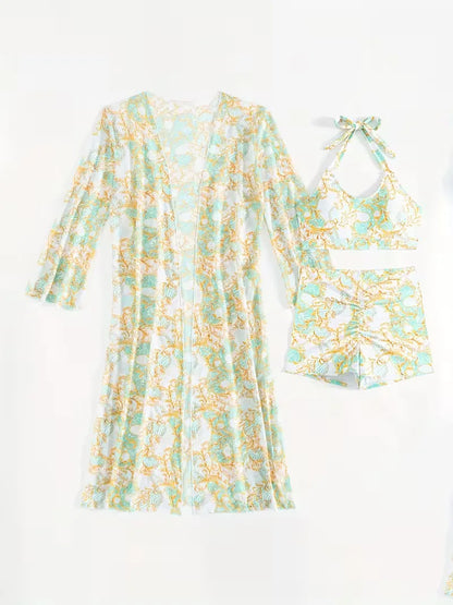 Cover-up with Halter Neck and Shorts
