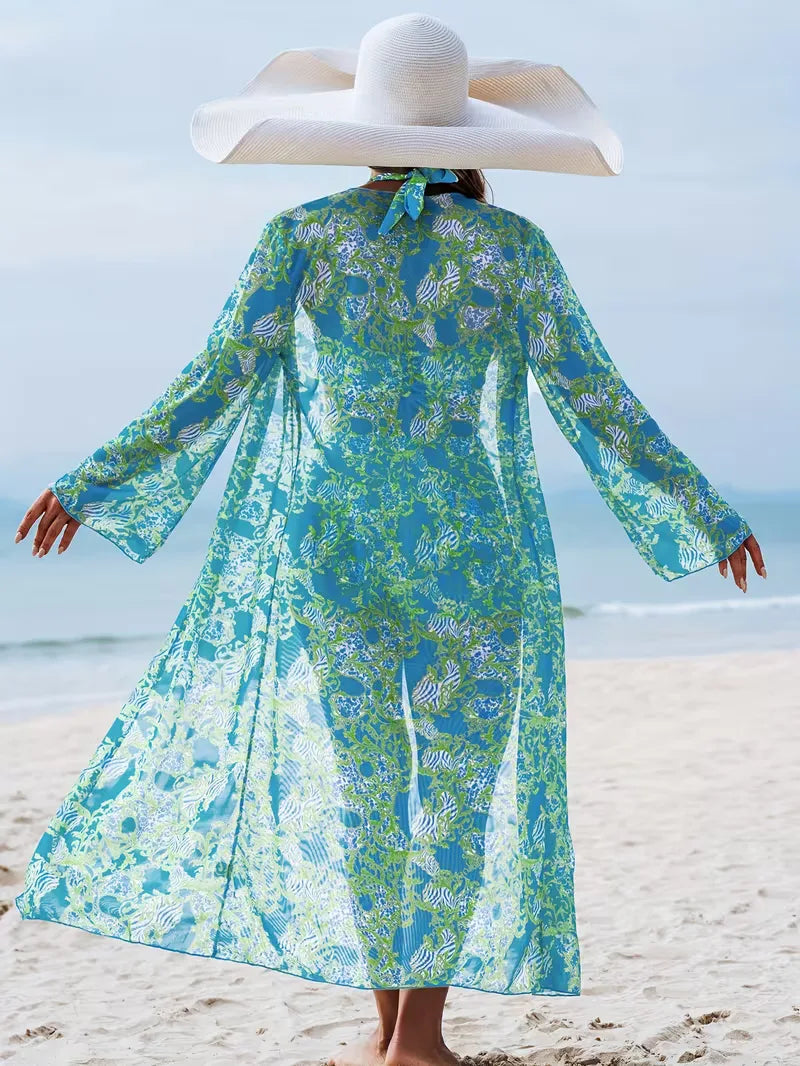 Cover-up with Halter Neck and Shorts