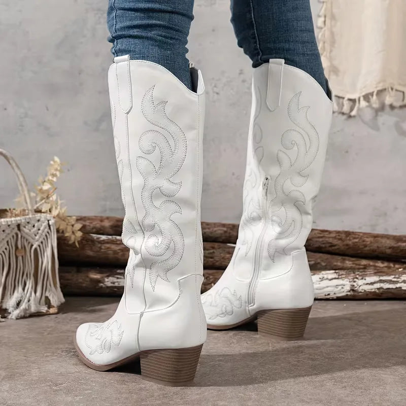 Cowboy Boots with Embroidery