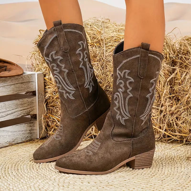 Cowboy Boots with Embroidery