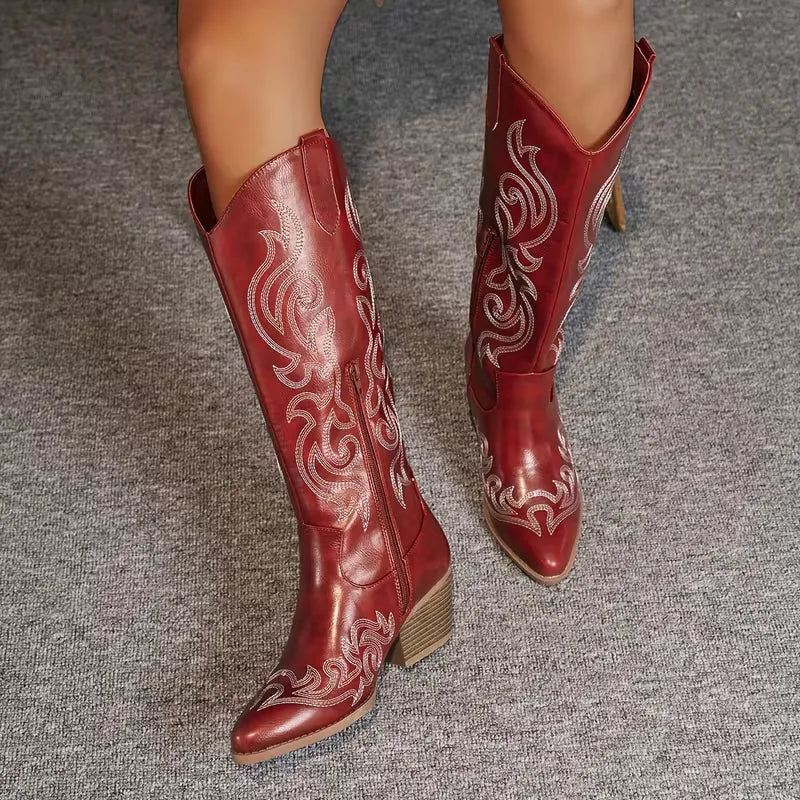 Cowboy Boots with Embroidery