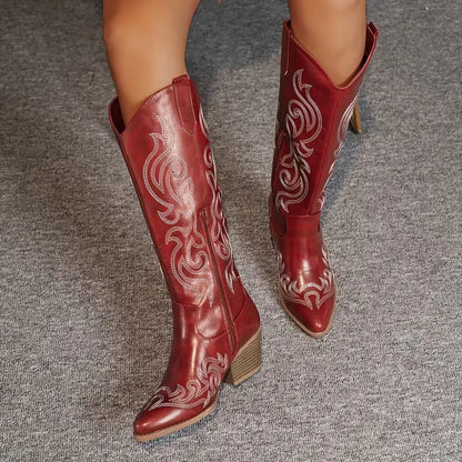 Cowboy Boots with Embroidery