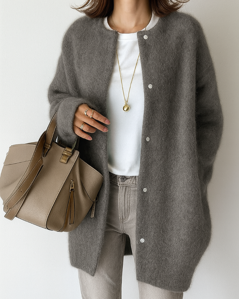 Cozy Minimalist Soft Knit Jacket for Women