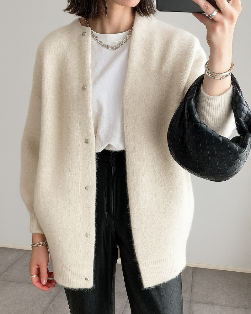 Cozy Minimalist Soft Knit Jacket for Women