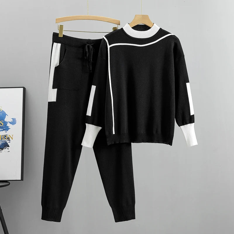 CozyKnits – Warm Knitted 2-Piece Set for Women