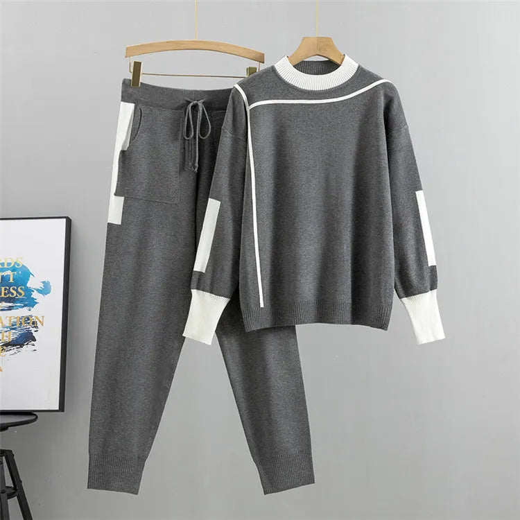 CozyKnits – Warm Knitted 2-Piece Set for Women