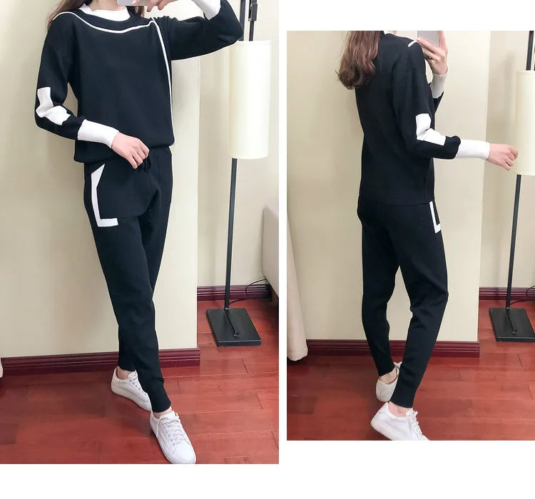 CozyKnits – Warm Knitted 2-Piece Set for Women