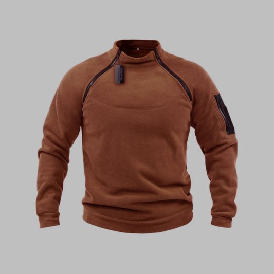 Camisola de lã polar corta-vento para homem
