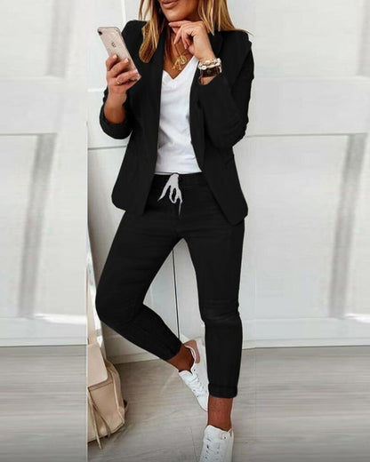 Stylish Blazer and Trouser Set for Women - Noble