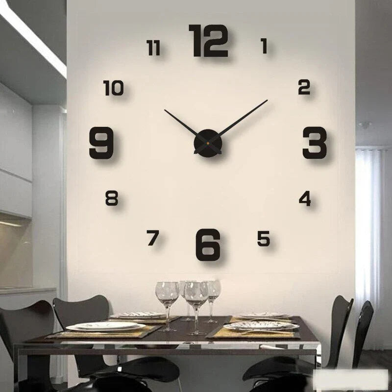 Reloj de pared para montar - Diseño minimalista de acrílico - Único y elegante