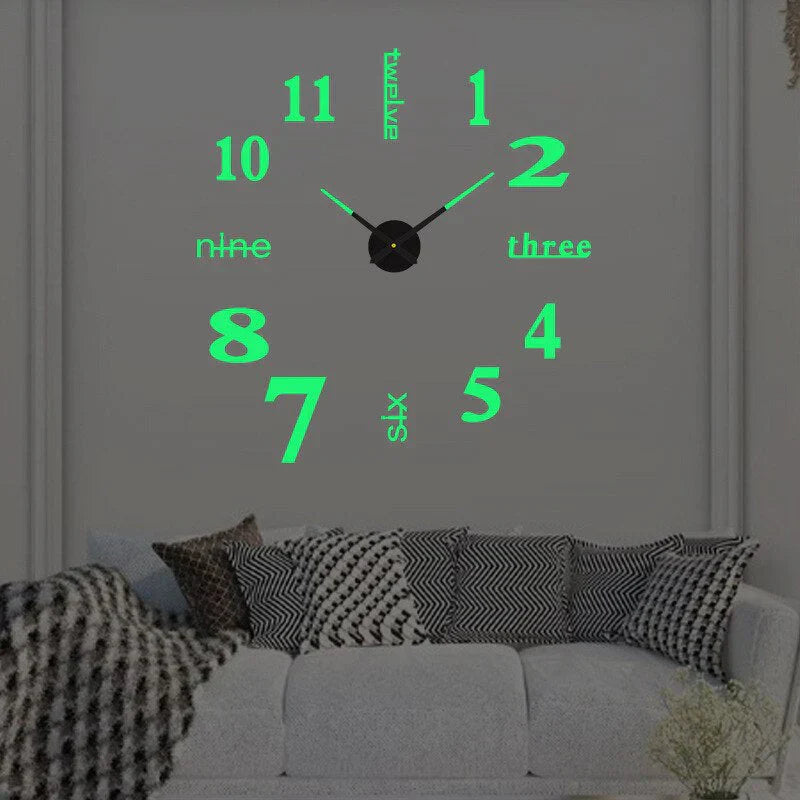 Reloj de pared para montar - Diseño minimalista de acrílico - Único y elegante