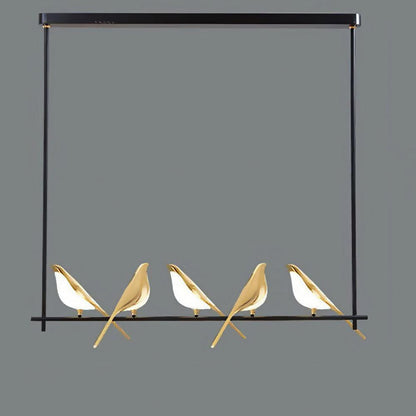 Lámpara colgante SkyLight con anillos de pájaros – Diseño único y alegre