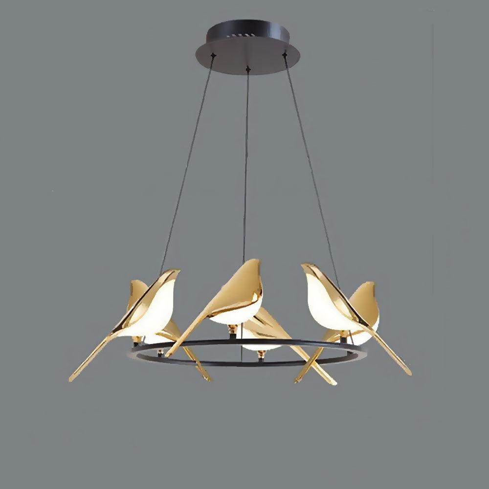 SkyLight-Pendelleuchte mit Vogelringen – Einzigartiges und fröhliches Design