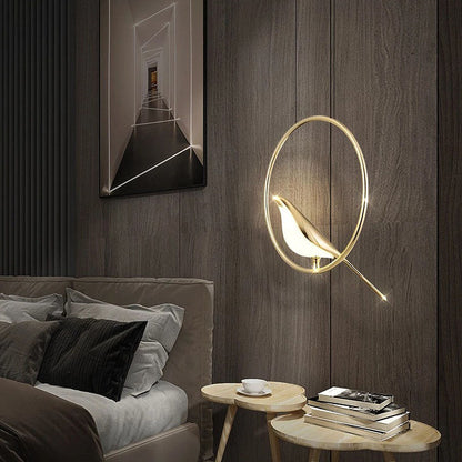 Lámpara colgante SkyLight con anillos de pájaros – Diseño único y alegre