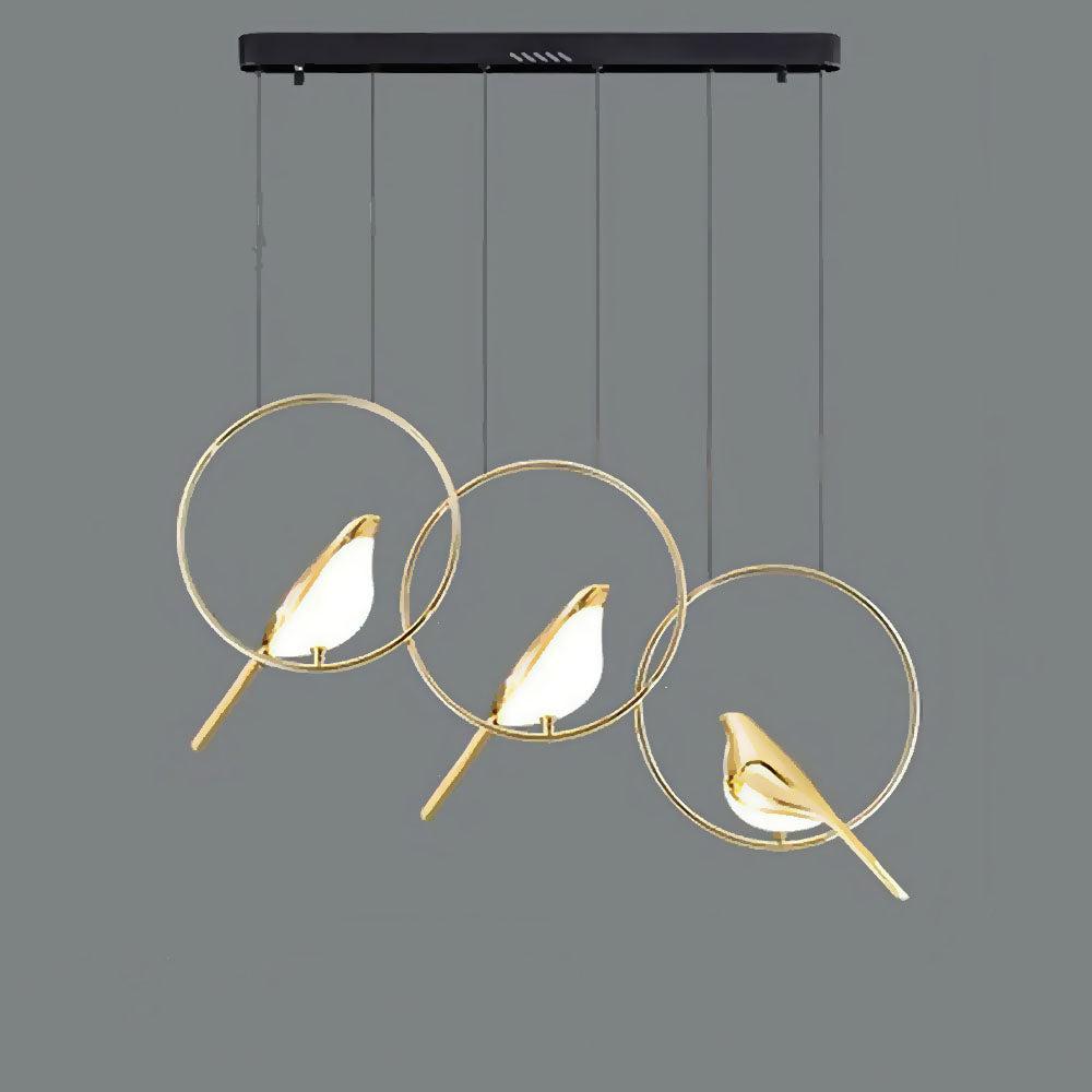 SkyLight-Pendelleuchte mit Vogelringen – Einzigartiges und fröhliches Design