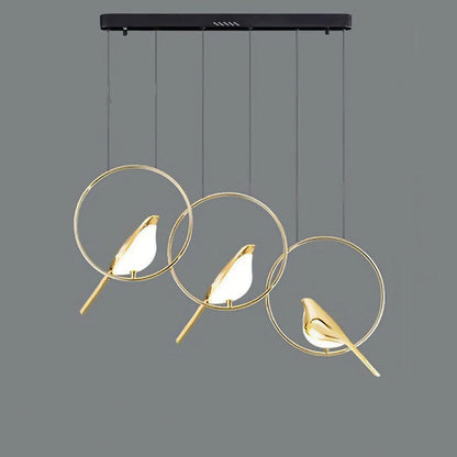 Lámpara colgante SkyLight con anillos de pájaros – Diseño único y alegre