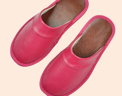 Daan | Black Leather Men's Slippers