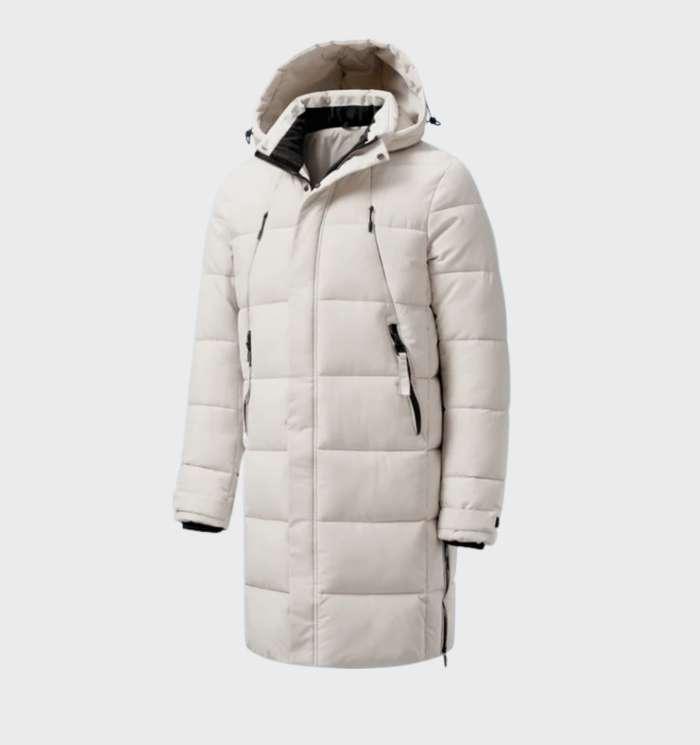 Daan | Classic wind and waterproof parka jacket with a thick hood