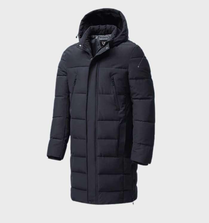 Daan | Classic wind and waterproof parka jacket with a thick hood