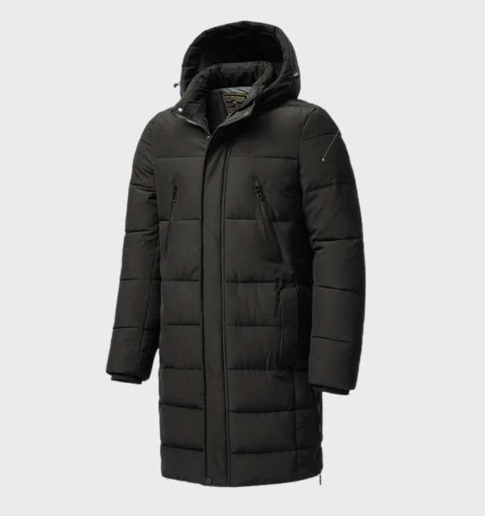 Daan | Classic wind and waterproof parka jacket with a thick hood