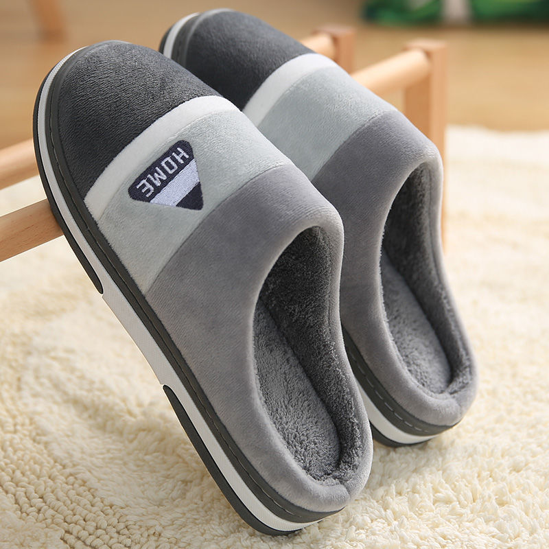 Daan | Grey Leather Lightweight Men's Slippers