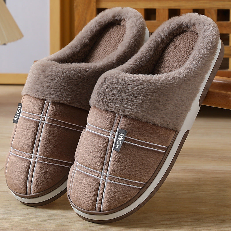 Daan | Grey Leather Lightweight Men's Slippers