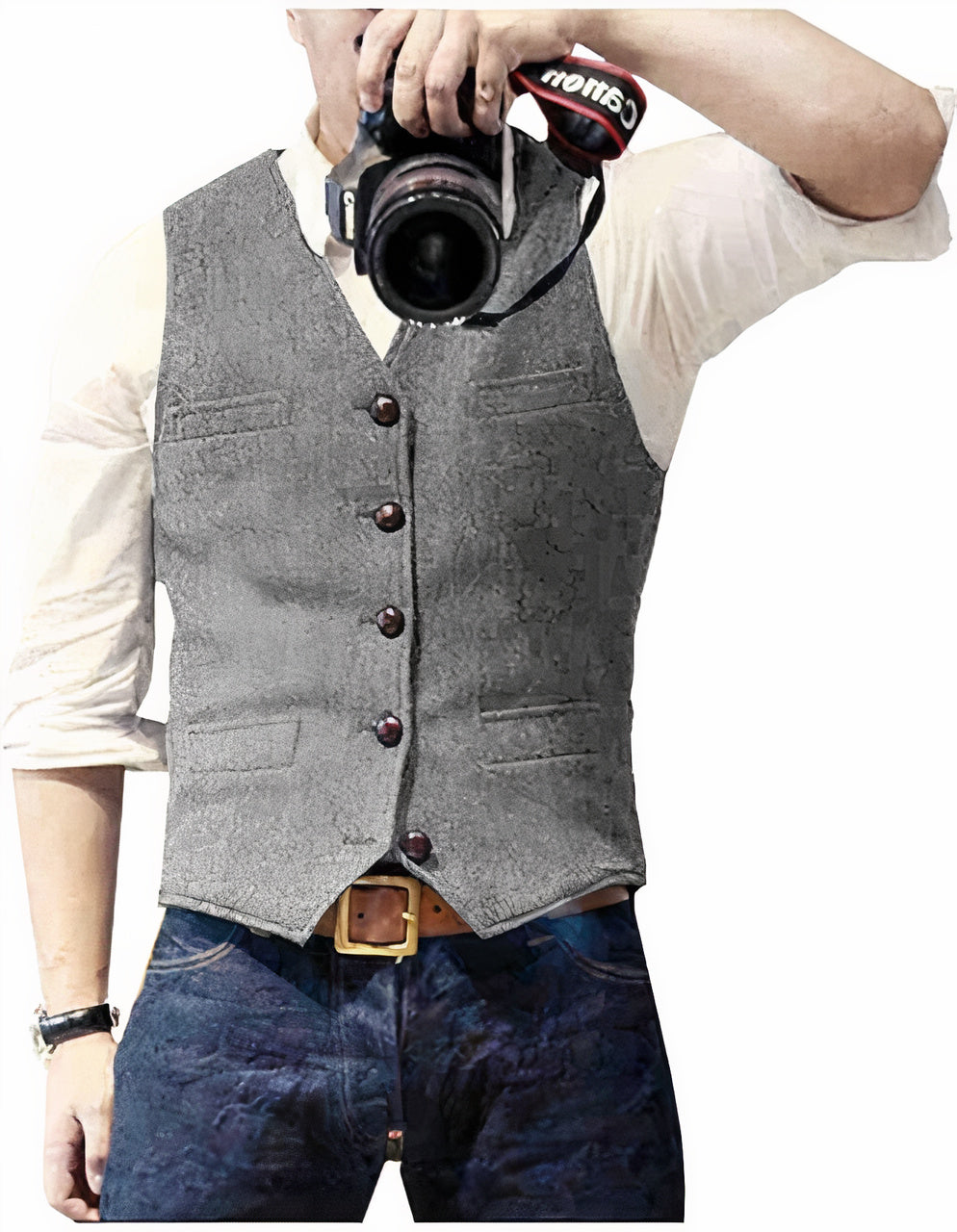 Daan | Stylish Men's Waistcoat with Buttons