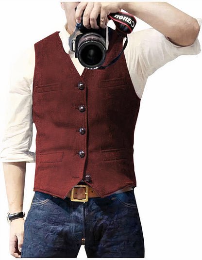 Daan | Stylish Men's Waistcoat with Buttons