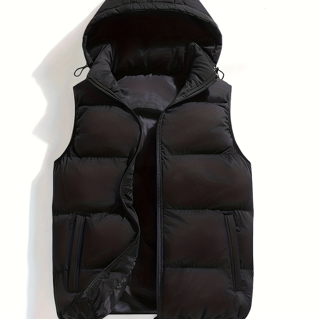 Daan | Warm padded men's gilet with a high collar and hood