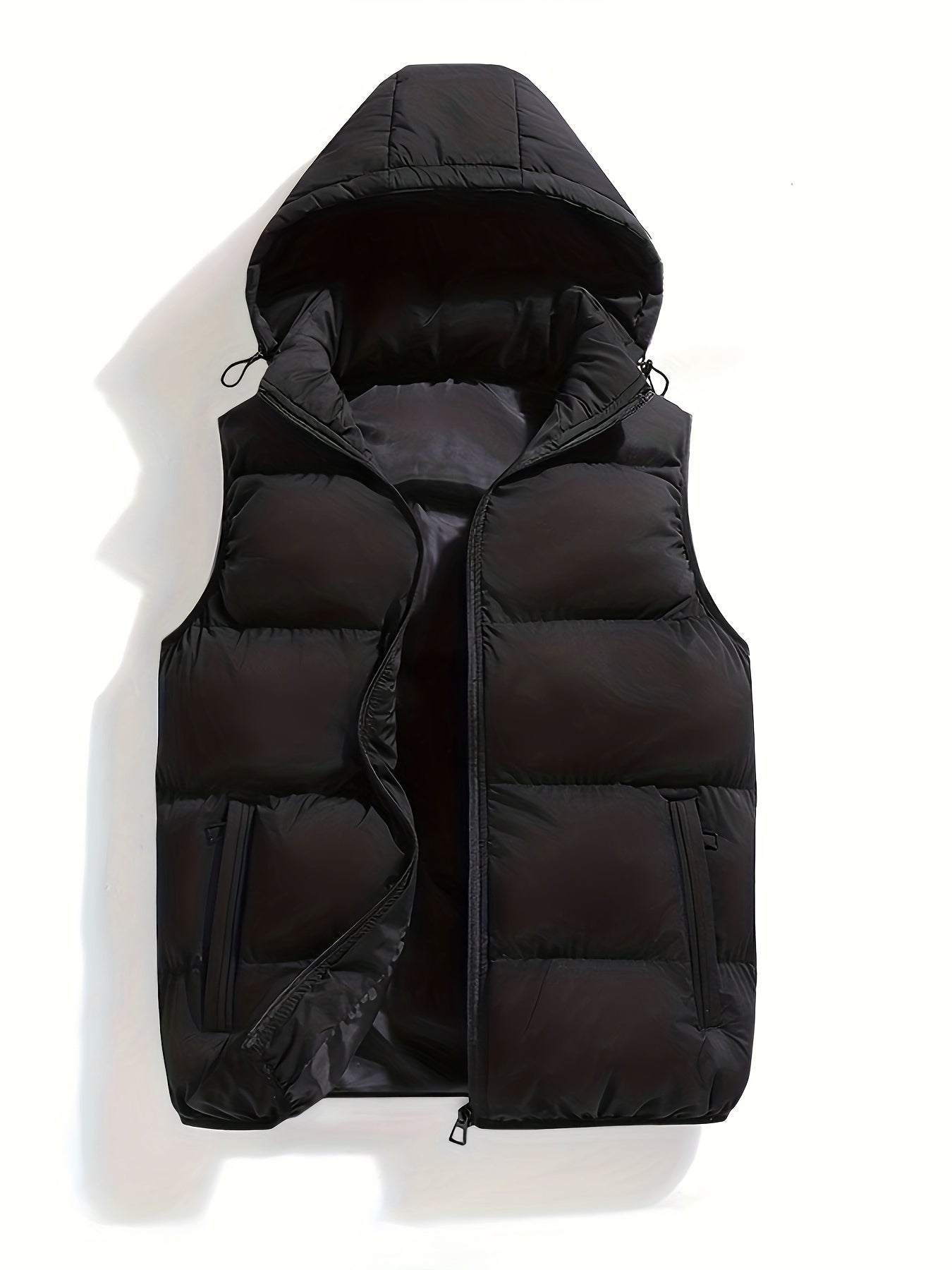 Daan | Warm padded men's gilet with a high collar and hood