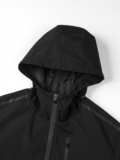 Daan | Windproof Men's Jacket with Zip Fastening and Multiple Pockets
