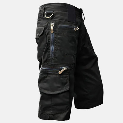 Utility Cargo Shorts for Men with Knee-Length Fit