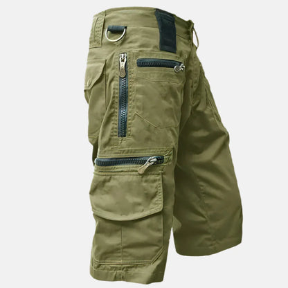 Utility Cargo Shorts for Men with Knee-Length Fit