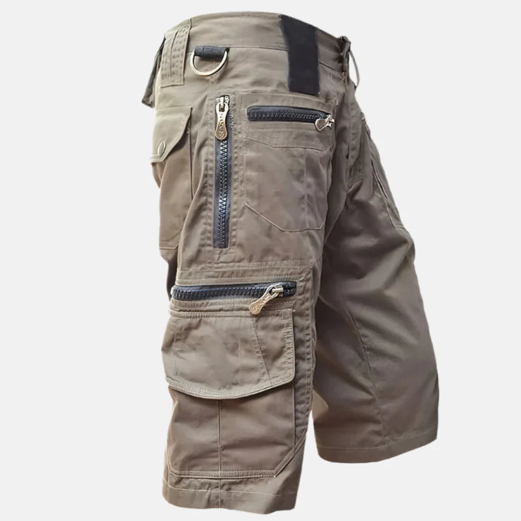 Utility Cargo Shorts for Men with Knee-Length Fit