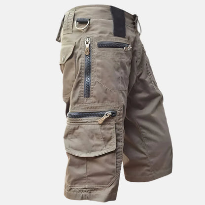 Utility Cargo Shorts for Men with Knee-Length Fit
