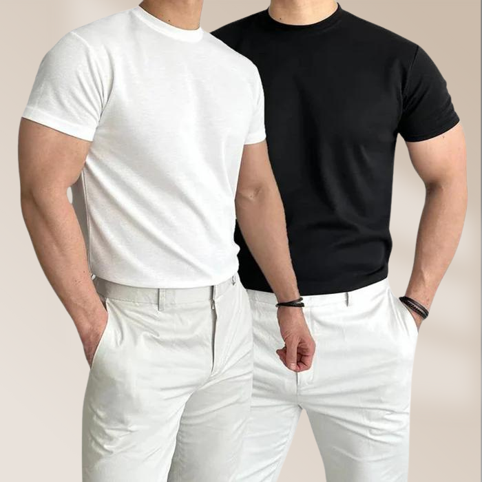 T-shirt da uomo dalla vestibilità perfetta, in morbido cotone e dal look moderno