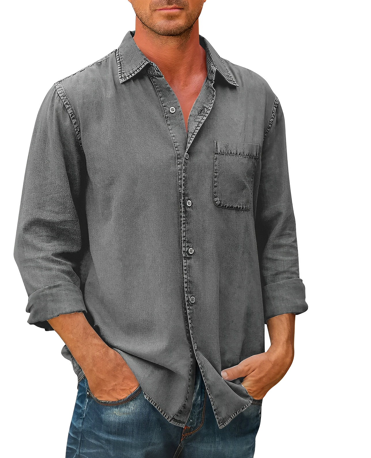 David | Men's Denim Shirt