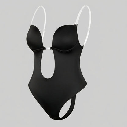 Deep V and backless body shaper - Alda