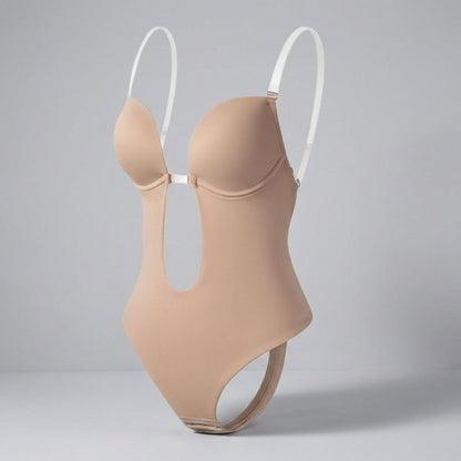 Deep V and backless body shaper - Alda