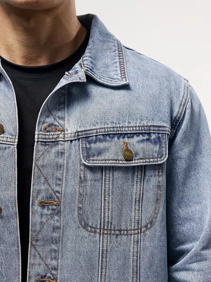 Denim Jacket with Long Sleeves