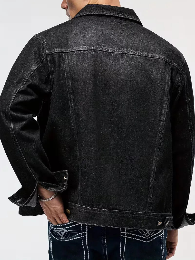 Denim Jacket with Long Sleeves