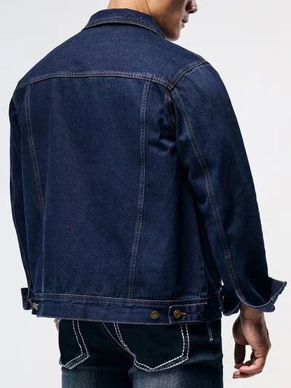 Denim Jacket with Long Sleeves