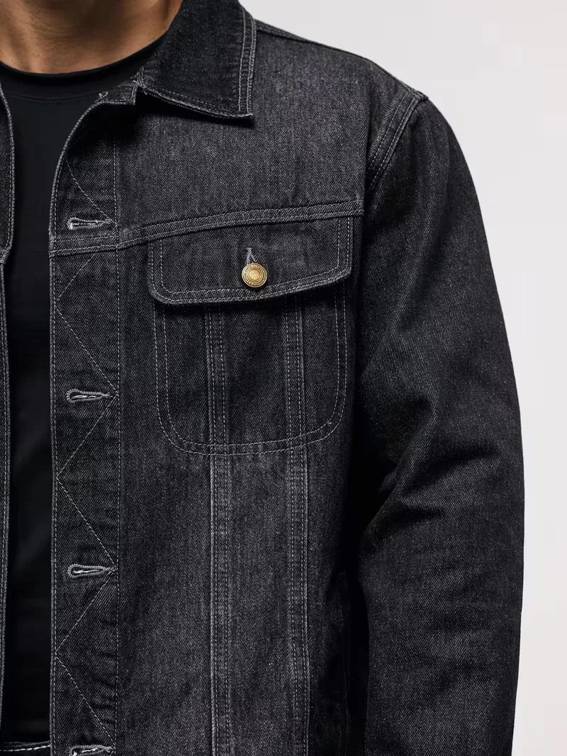 Denim Jacket with Long Sleeves