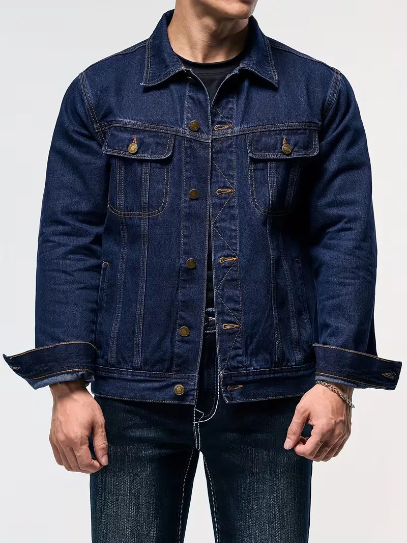 Denim Jacket with Long Sleeves