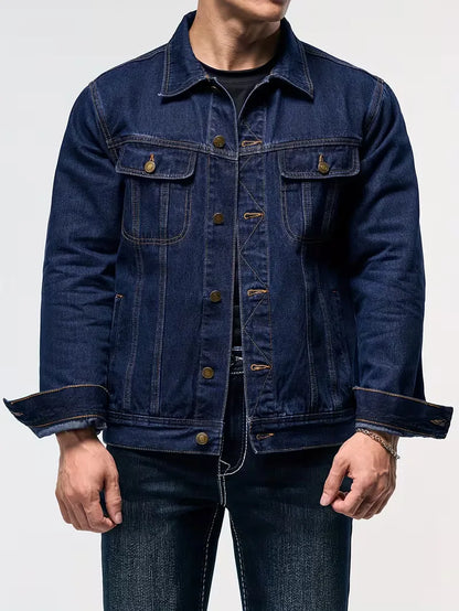 Denim Jacket with Long Sleeves