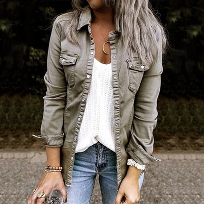 Denim Summer Jacket for Women - Sophia