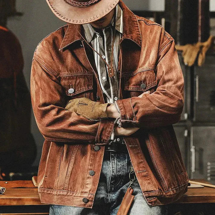 Denim men's jacket - Lincoln - ideal for spring