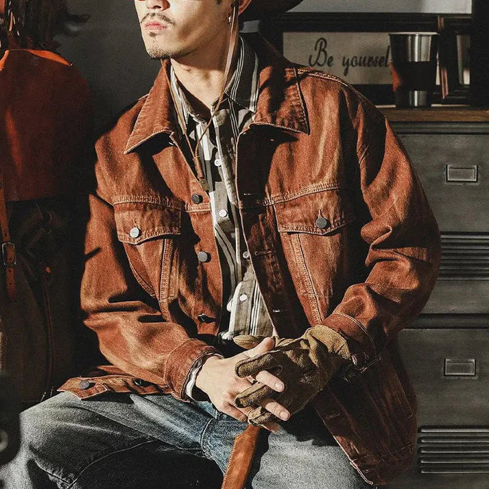Denim men's jacket - Lincoln - ideal for spring