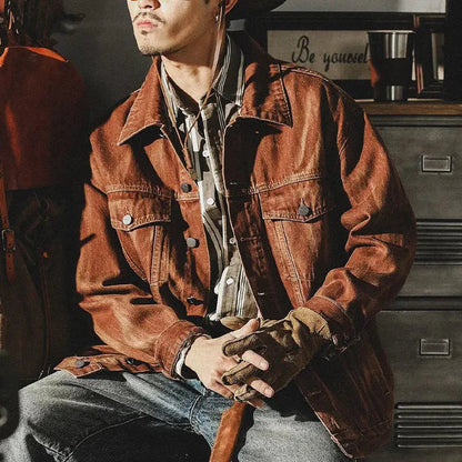 Denim men's jacket - Lincoln - ideal for spring
