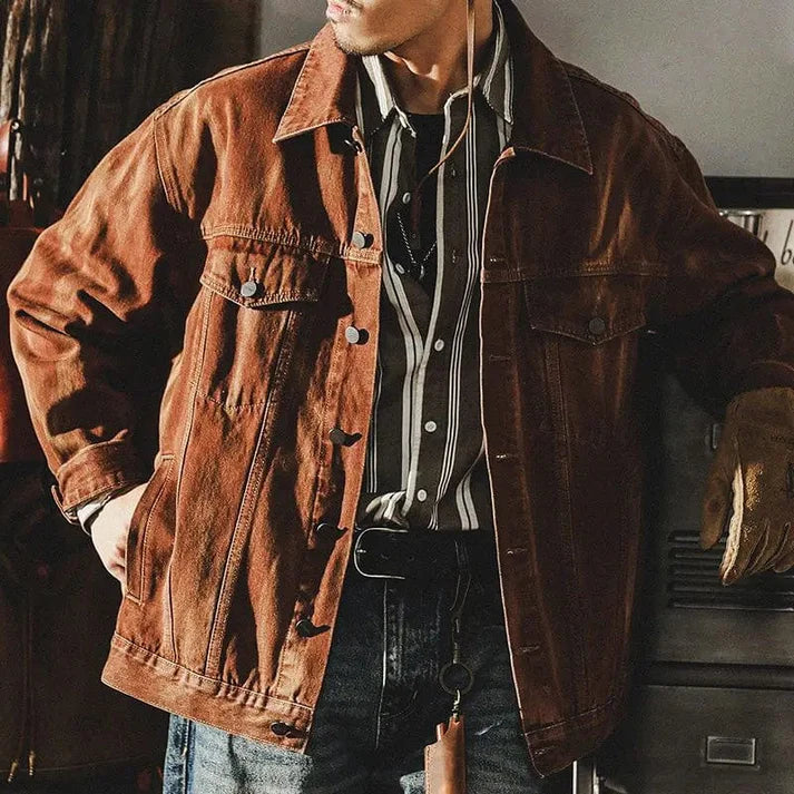 Denim men's jacket - Lincoln - ideal for spring